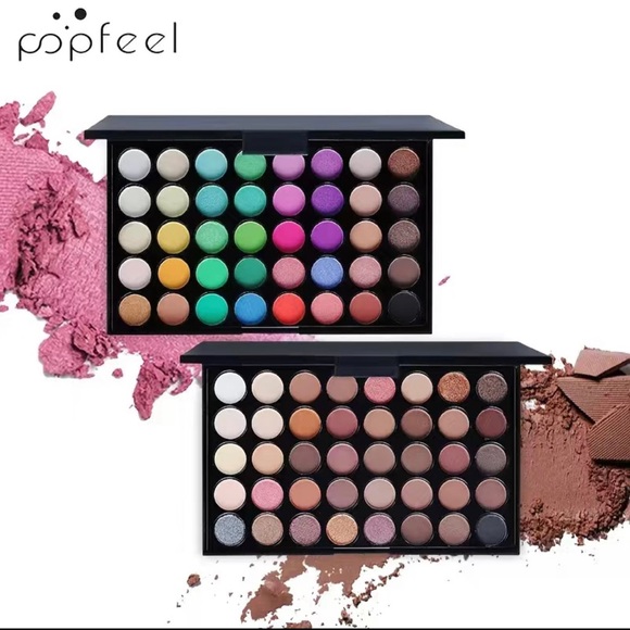 PopFeel 40 Color Eyeshadow Palette(Matte/Shimmer/Metallic)(Multi-color) (Candy) - Picture 4 of 4